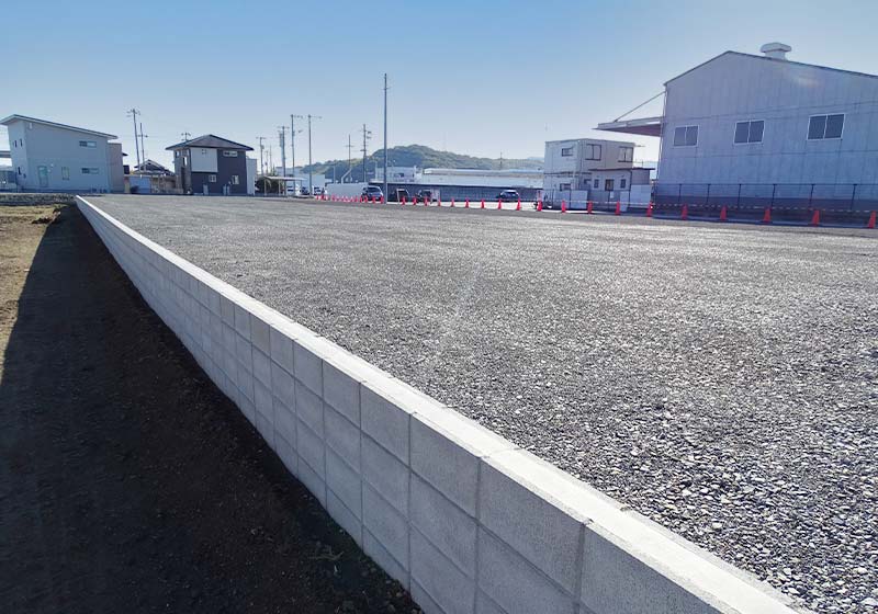 RESULTS｜施工実績｜横田運送有限会社 駐車場 造成